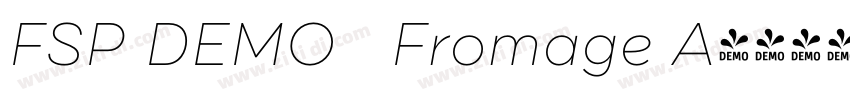 FSP DEMO   Fromage A字体转换